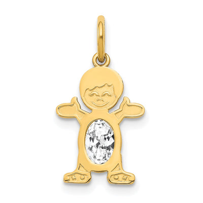 14K gold topaz oval pendants & charm