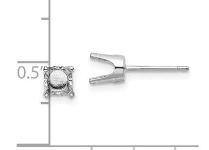 14k White Gold Earrings Style XD10W - Classique Jewelry Inc.