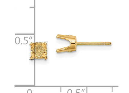 14k Yellow Gold Earrings Style XD11 - Classique Jewelry Inc.