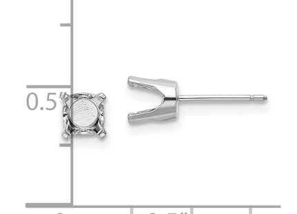 14k White Gold Earrings Style XD11W - Classique Jewelry Inc.