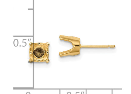 14k Yellow Gold Earrings Style XD12 - Classique Jewelry Inc.