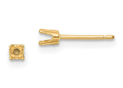 14k Yellow Gold Earrings Style XD13 - Classique Jewelry Inc.