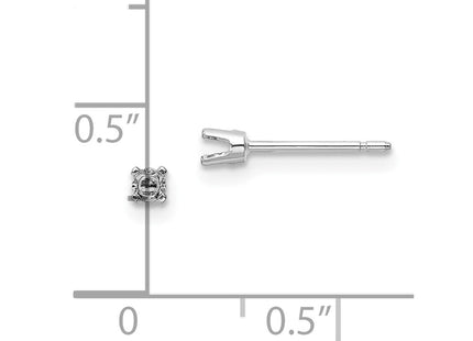 14k White Gold Earrings Style XD1W - Classique Jewelry Inc.