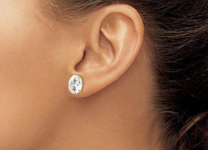 14k Yellow Gold Earrings Style XD34CZ - Classique Jewelry Inc.