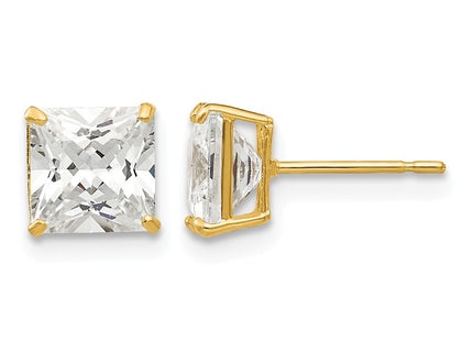 14K gold cubic zirconia earrings