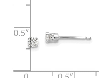 14k White Gold CZ stud earrings (Style XD3WCZ)