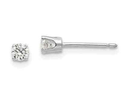 14k White Gold CZ stud earrings (Style XD3WCZ)