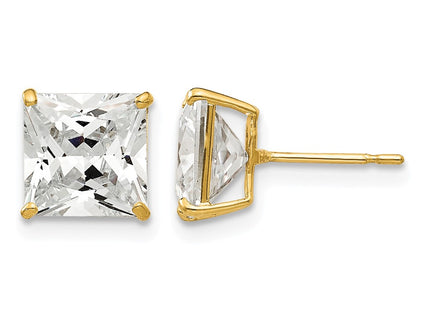 14K gold cubic zirconia earrings