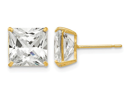 14K gold cubic zirconia earrings