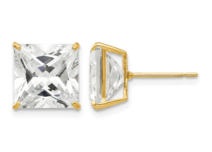 14K gold cubic zirconia earrings