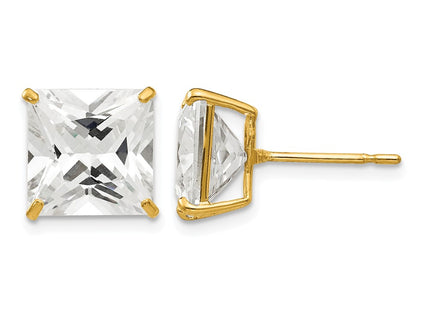 14K gold cubic zirconia earrings