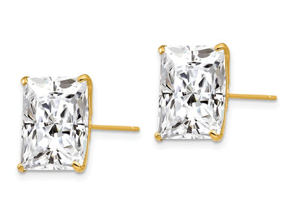 14k Yellow Gold Earrings Style XD45CZ - Classique Jewelry Inc.