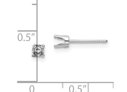 14k White Gold Earrings Style XD4W - Classique Jewelry Inc.