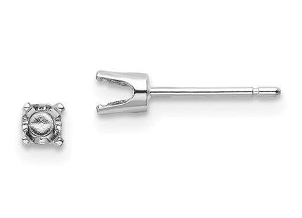 14k White Gold Earrings Style XD4W - Classique Jewelry Inc.