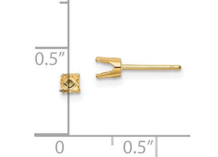 14k Yellow Gold Earrings Style XD5 - Classique Jewelry Inc.