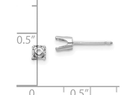 14k White Gold Earrings Style XD5W - Classique Jewelry Inc.