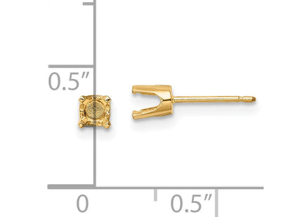 14k Yellow Gold Earrings Style XD7 - Classique Jewelry Inc.