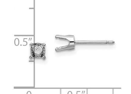 14k White Gold Earrings Style XD8W - Classique Jewelry Inc.