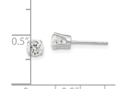 14k White Gold CZ stud earrings (Style XD8WCZ)