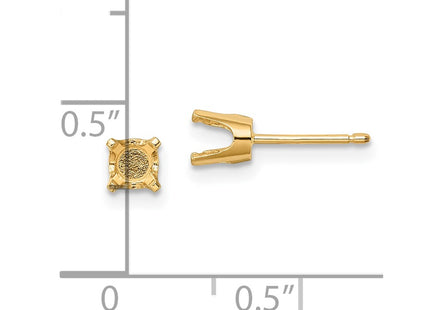 14k Yellow Gold Earrings Style XD9 - Classique Jewelry Inc.