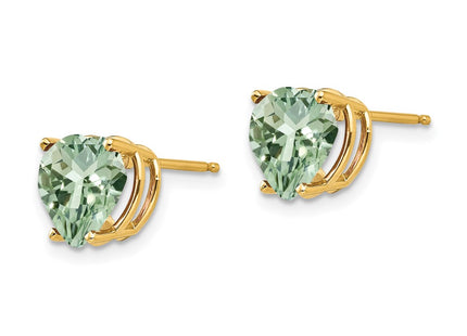 14k Yellow Gold Earrings Style XE100AG - Classique Jewelry Inc.