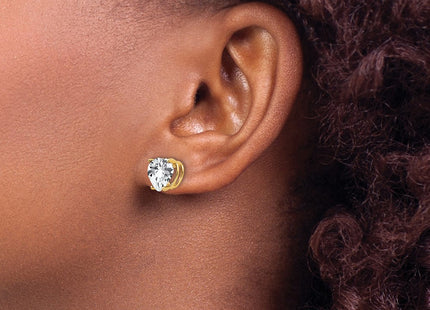 14k Yellow Gold Jewelry Style XE100CZ - Classique Jewelry Inc.
