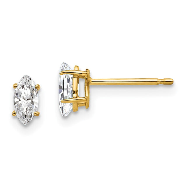 14k Yellow Gold Jewelry Style XE101CZ - Classique Jewelry Inc.
