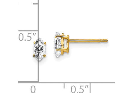 14k Marquise Cubic Zirconia earring (Style XE102CZ)