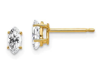 14k Marquise Cubic Zirconia earring (Style XE102CZ)