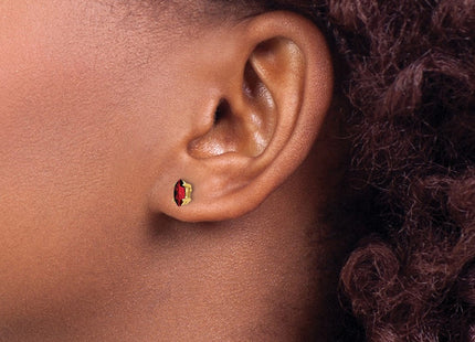 14k Marquise Garnet earring (Style XE102GA)