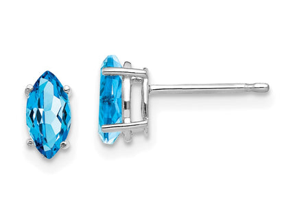 14k White Gold Earrings Style XE103WBT - Classique Jewelry Inc.