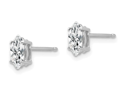 14k White Gold Earrings Style XE103WCZ - Classique Jewelry Inc.
