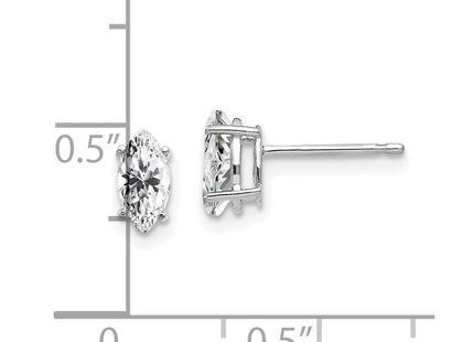 14k White Gold Earrings Style XE103WCZ - Classique Jewelry Inc.