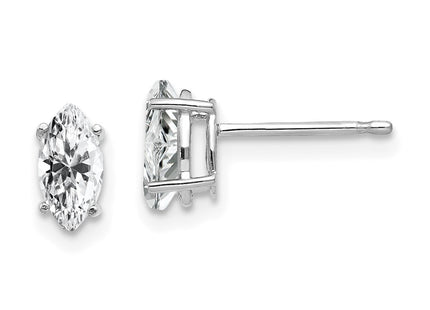 14k White Gold Earrings Style XE103WCZ - Classique Jewelry Inc.