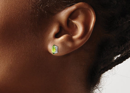 14k White Gold Earrings Style XE103WPE - Classique Jewelry Inc.