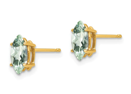 14k Yellow Gold Earrings Style XE104AG - Classique Jewelry Inc.