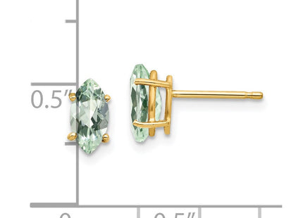 14k Yellow Gold Earrings Style XE104AG - Classique Jewelry Inc.