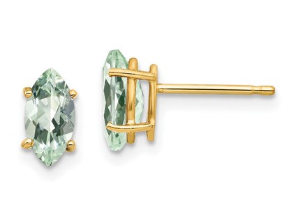 14k Yellow Gold Earrings Style XE104AG - Classique Jewelry Inc.