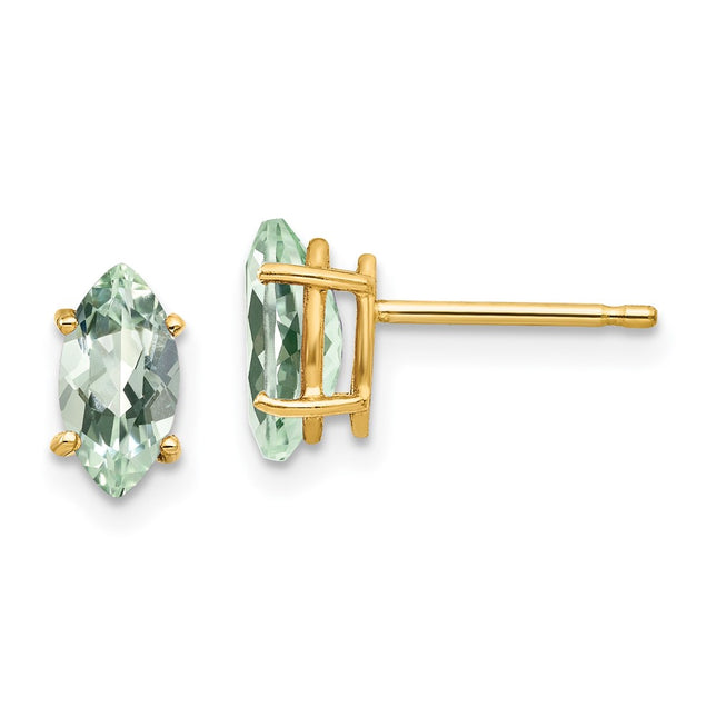 14k Yellow Gold Earrings Style XE104AG - Classique Jewelry Inc.