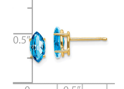 14k Yellow Gold Earrings Style XE104BT - Classique Jewelry Inc.