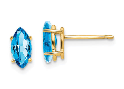 14k Yellow Gold Earrings Style XE104BT - Classique Jewelry Inc.