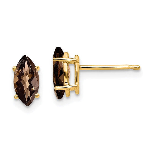 14k Yellow Gold Earrings Style XE104CQ - Classique Jewelry Inc.