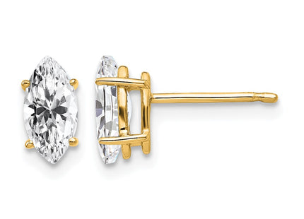 14K gold cubic zirconia earrings