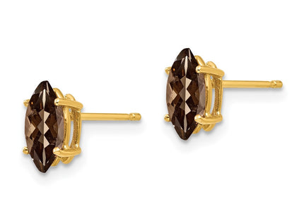 14k Yellow Gold Earrings Style XE104SQ - Classique Jewelry Inc.