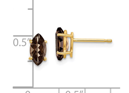 14k Yellow Gold Earrings Style XE104SQ - Classique Jewelry Inc.