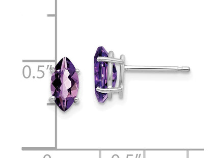 14k White Gold Earrings Style XE104WAM - Classique Jewelry Inc.