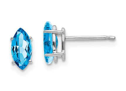 14k White Gold Earrings Style XE104W - Classique Jewelry Inc.