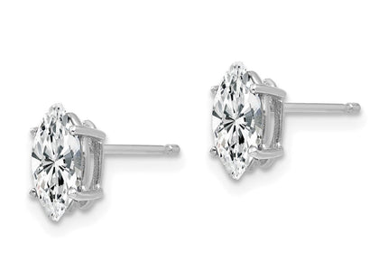 14k White Gold Jewelry Style XE104WCZ - Classique Jewelry Inc.
