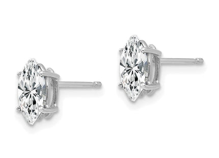 14k White Gold Marquise Cubic Zirconia earring (Style XE104WCZ)