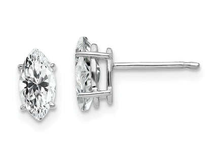 14k White Gold Jewelry Style XE104WCZ - Classique Jewelry Inc.